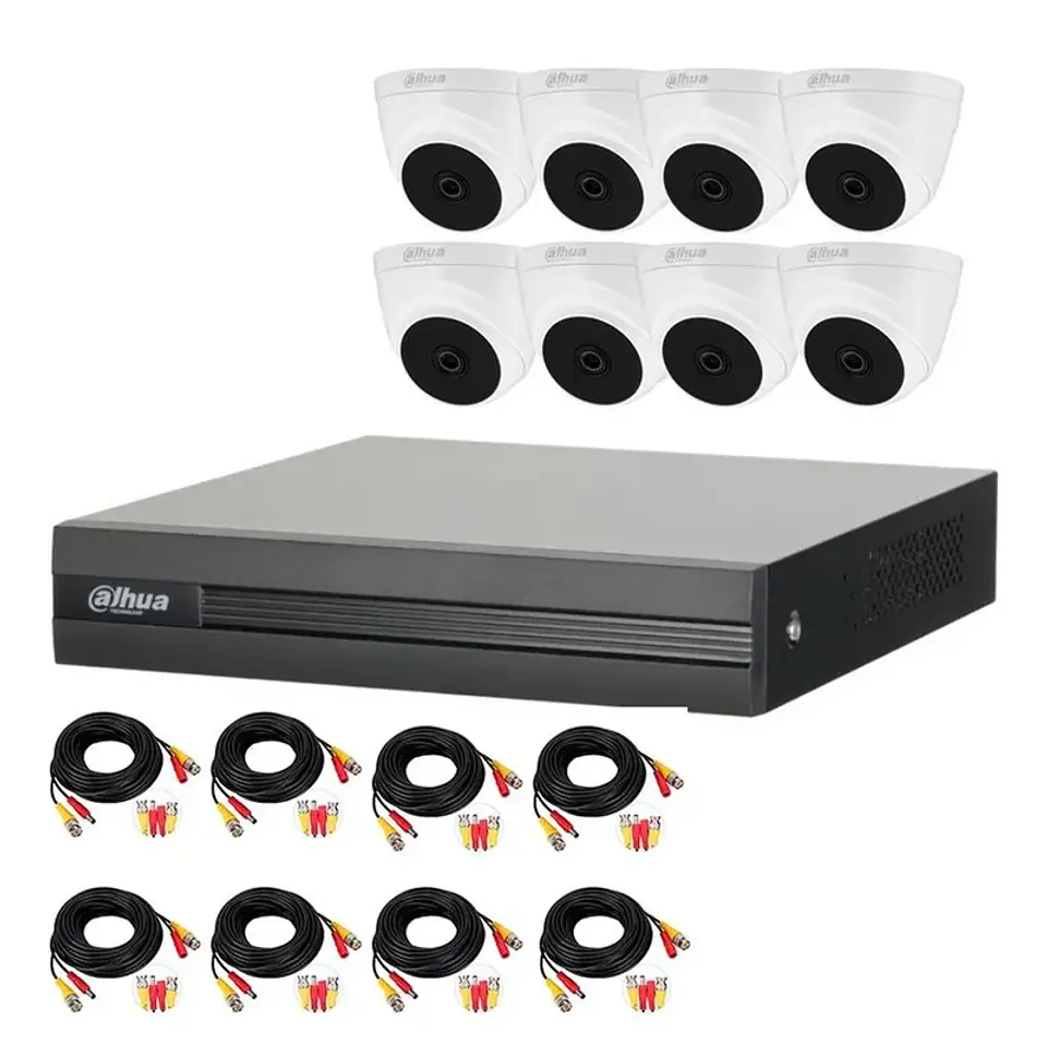 DH-KIT/XVR1B08-I-1T/8-T1A21N-0360B. KIT DAHUA 8CH HDCVI INCL. HDD 1TB 1