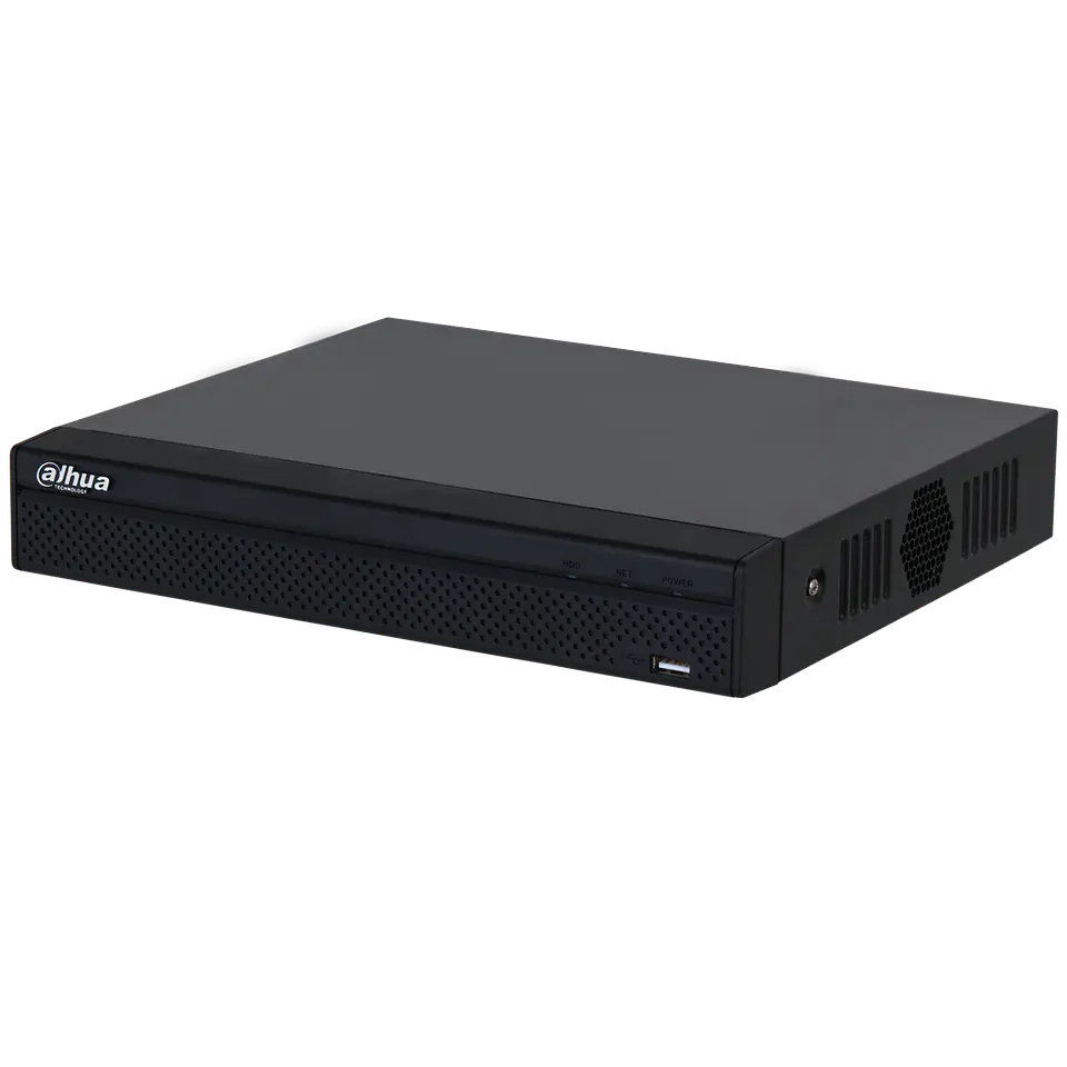 DHI-NVR2104HS-P-4KS3. NVR 4Ch Dahua. 4 puertos POE. SMD PLUS. 1HDD de hasta 20TB. Audio In/Out. Alar 1
