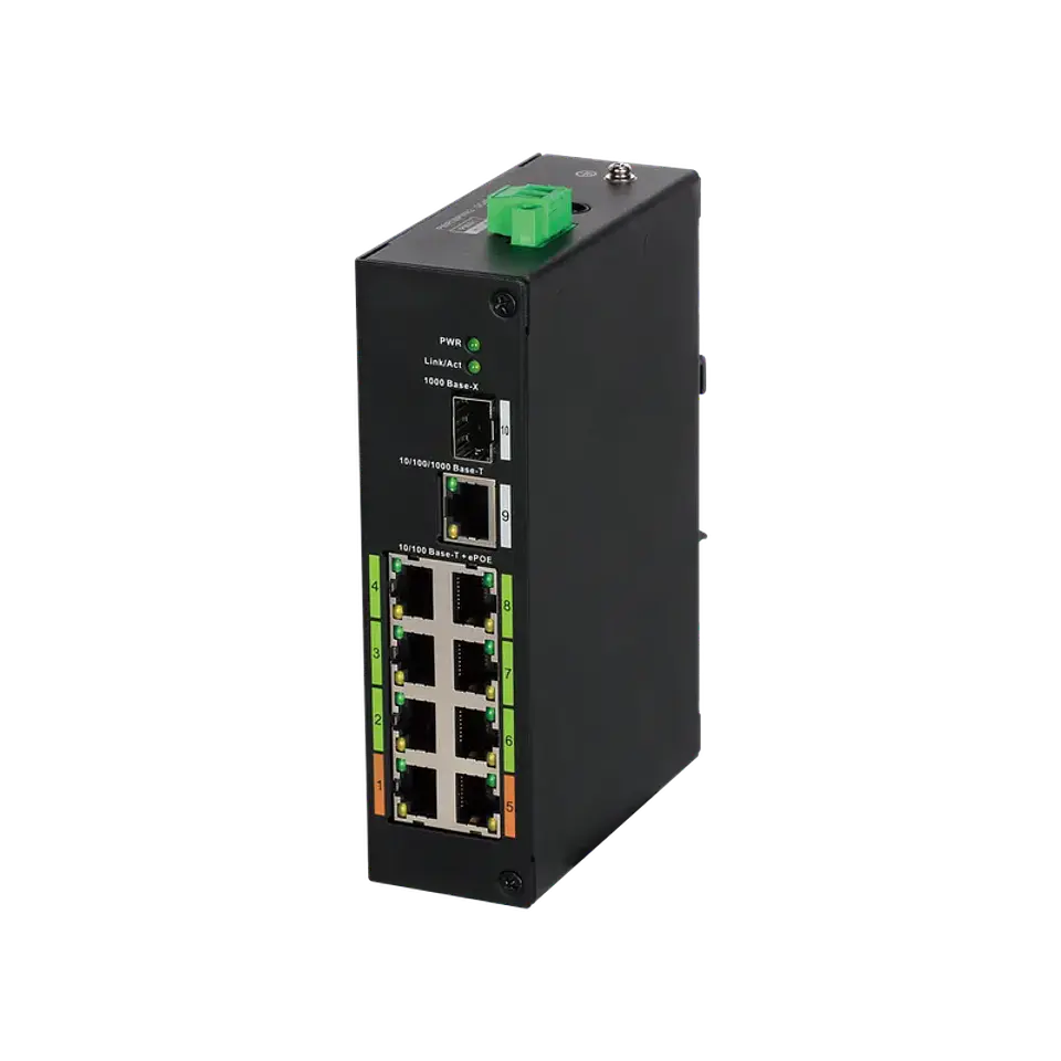 DH-LR2110-8ET-120. Switch ePoE 8 Puertos Dahua - 120W Total HI-PoE 1