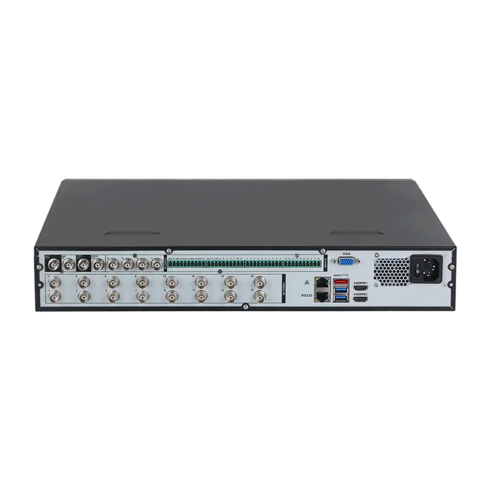 DH-XVR7416L-4K-I3. xvr 16 Canales Penta Hibrido soporta 4HDD de hasta 16TB, con Perimeter protection 3