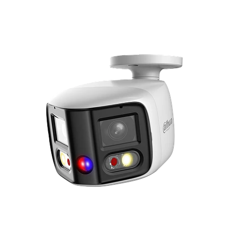 DH-IPC-PFW3849SP-A180-E2-AS-PV-0280B. Camara Bullet IP Panoramica Dahua 2x4MP TiOC 12v POE IP67