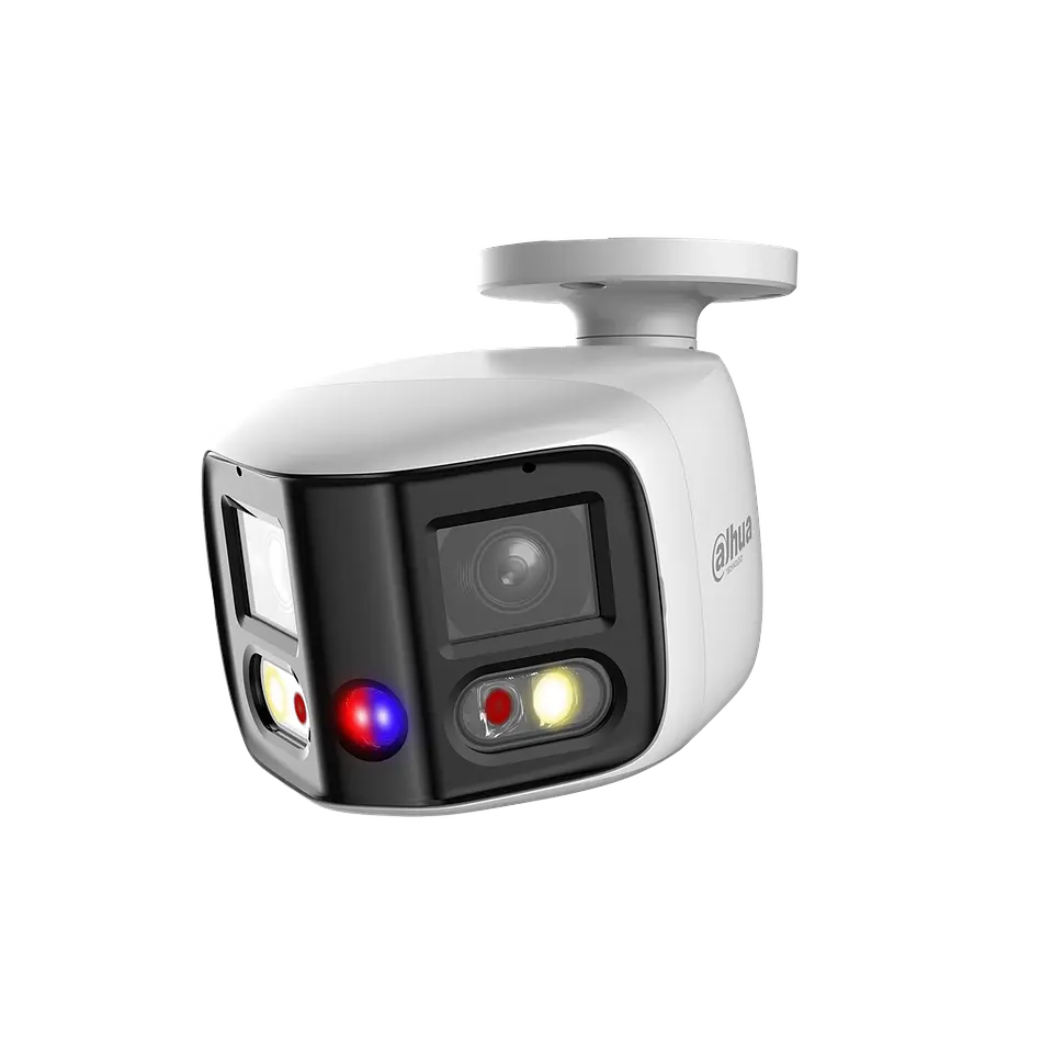 DH-IPC-PFW3849SP-A180-E2-AS-PV-0280B. Camara Bullet IP Panoramica Dahua 2x4MP TiOC 12v POE IP67 1