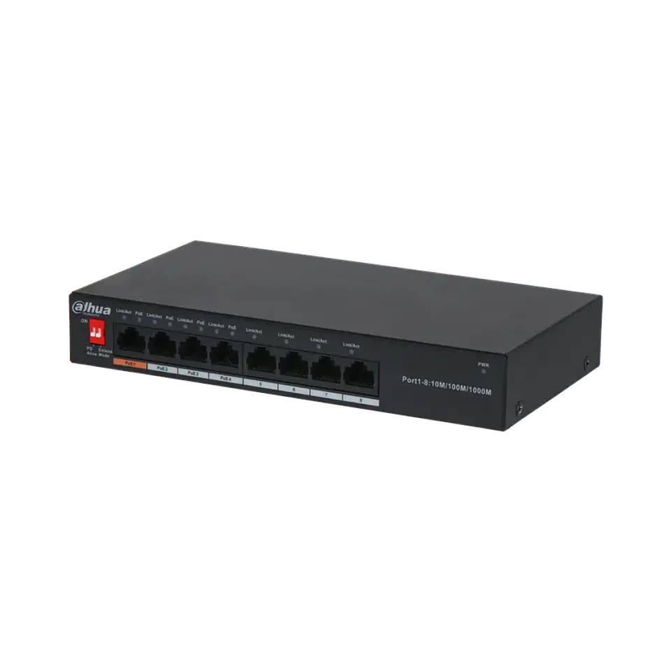 DH-PFS3008-8GT-60-V2. SWITCH DAHUA 8 PUERTOS / 4 PUERTOS POE. 1