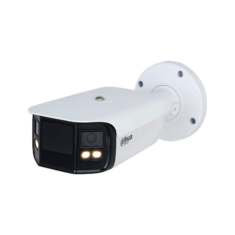 DH-IPC-PFW5849P-A180-E2-ASTE-0360B. Cámara IP Dahua full-color doble lente 180° de 4MP cada lente IR