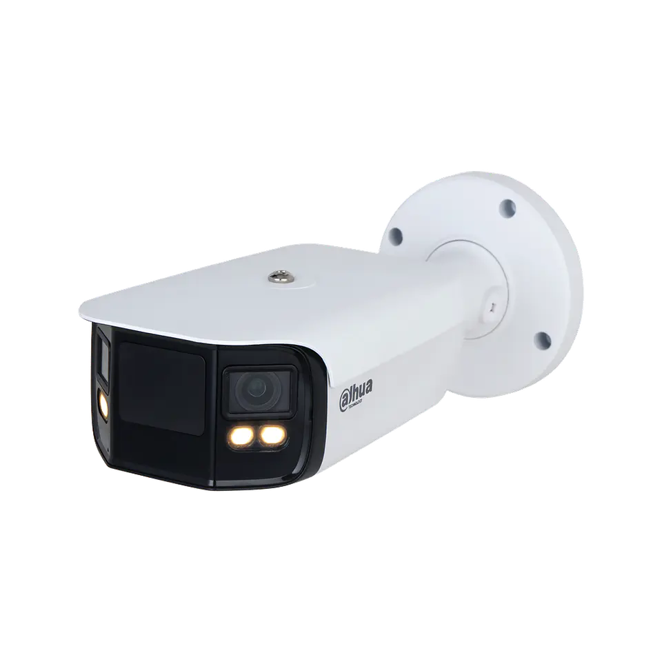 DH-IPC-PFW5849P-A180-E2-ASTE-0360B. Cámara IP Dahua full-color doble lente 180° de 4MP cada lente IR 1