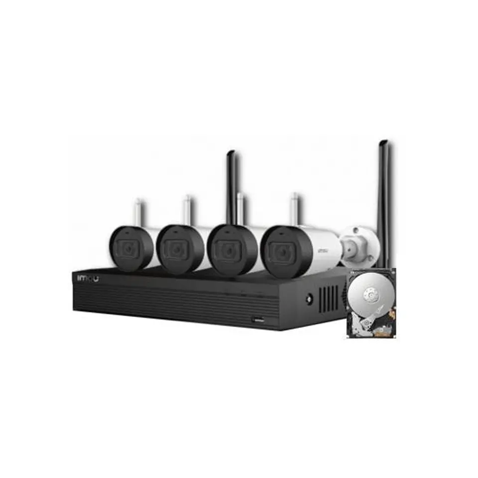 Imou-KIT/NVR1104HS-W-S2-FCC-1T/4-G26EN-0280B. Kit Wi-fi Imou NVR 4CH Disco 1Tb 4 Camaras Bullet Wi-f 1