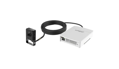 DH-KIT/IPC-HUM8441P-E1-L4-0280B. Camara Pinhole IP Dahua 4MP Incluye Cable y Decoder Alarma Audio 12
