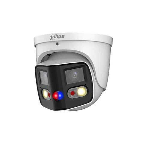 DH-IPC-PDW3849P-A180-E2-AS-PV-0280B. Camara Ip 180 grados Dahua 2x4MP Tioc Lente 2.8mm 12v POE IP67