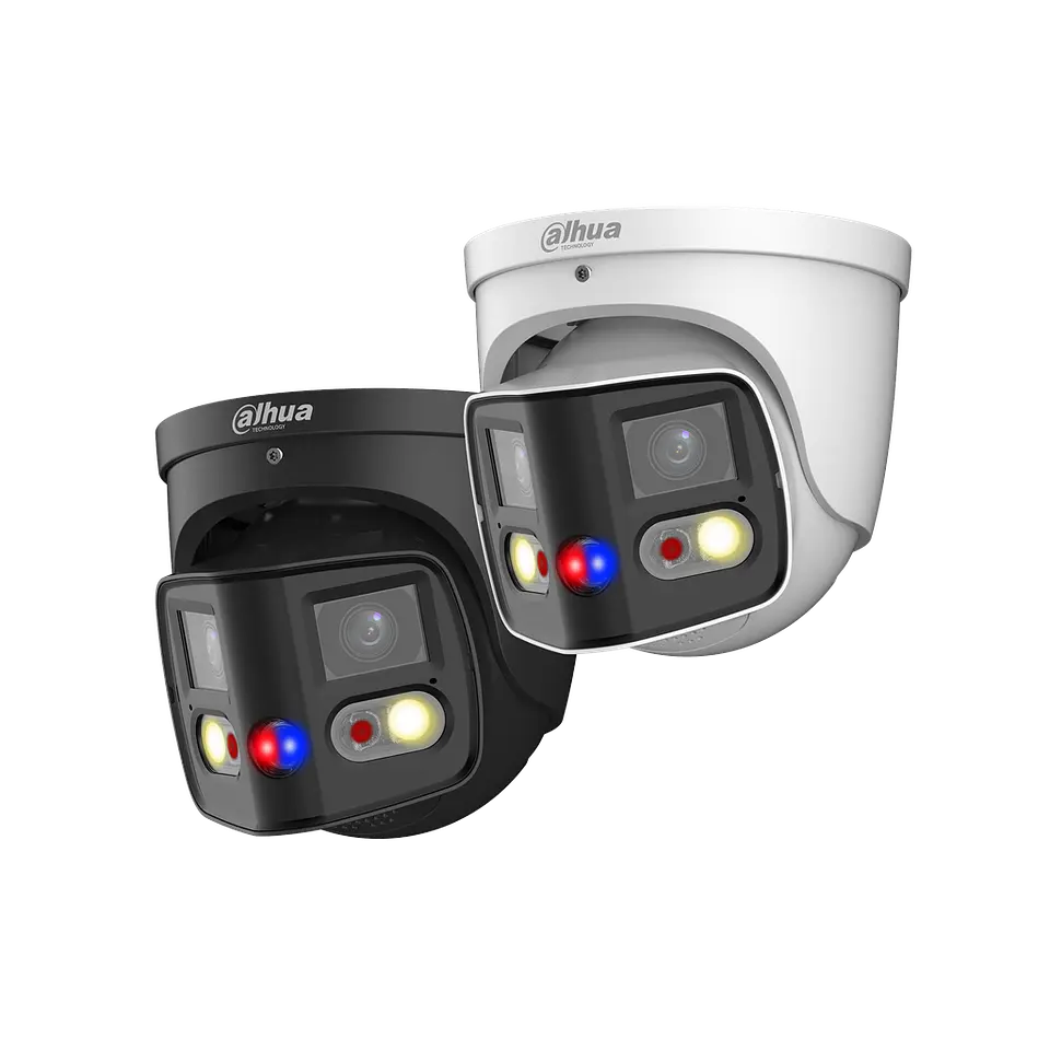 DH-IPC-PDW3849P-A180-E2-AS-PV-0280B. Camara Ip 180 grados Dahua 2x4MP Tioc Lente 2.8mm 12v POE IP67 4