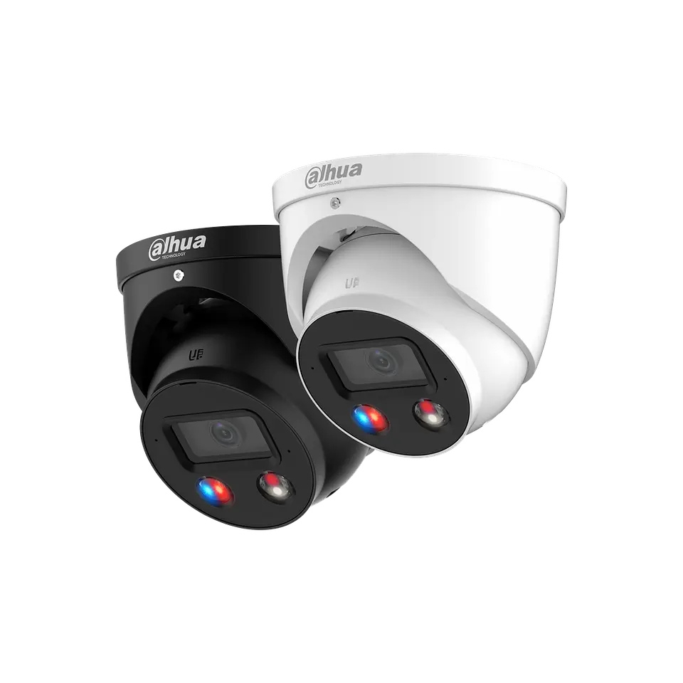 DH-IPC-HDW3449HP-AS-PV-0280B-S5. Cámara IP Domo Dahua Active Deterrence WizSense 4MP Lente 2.8mm WDR 3