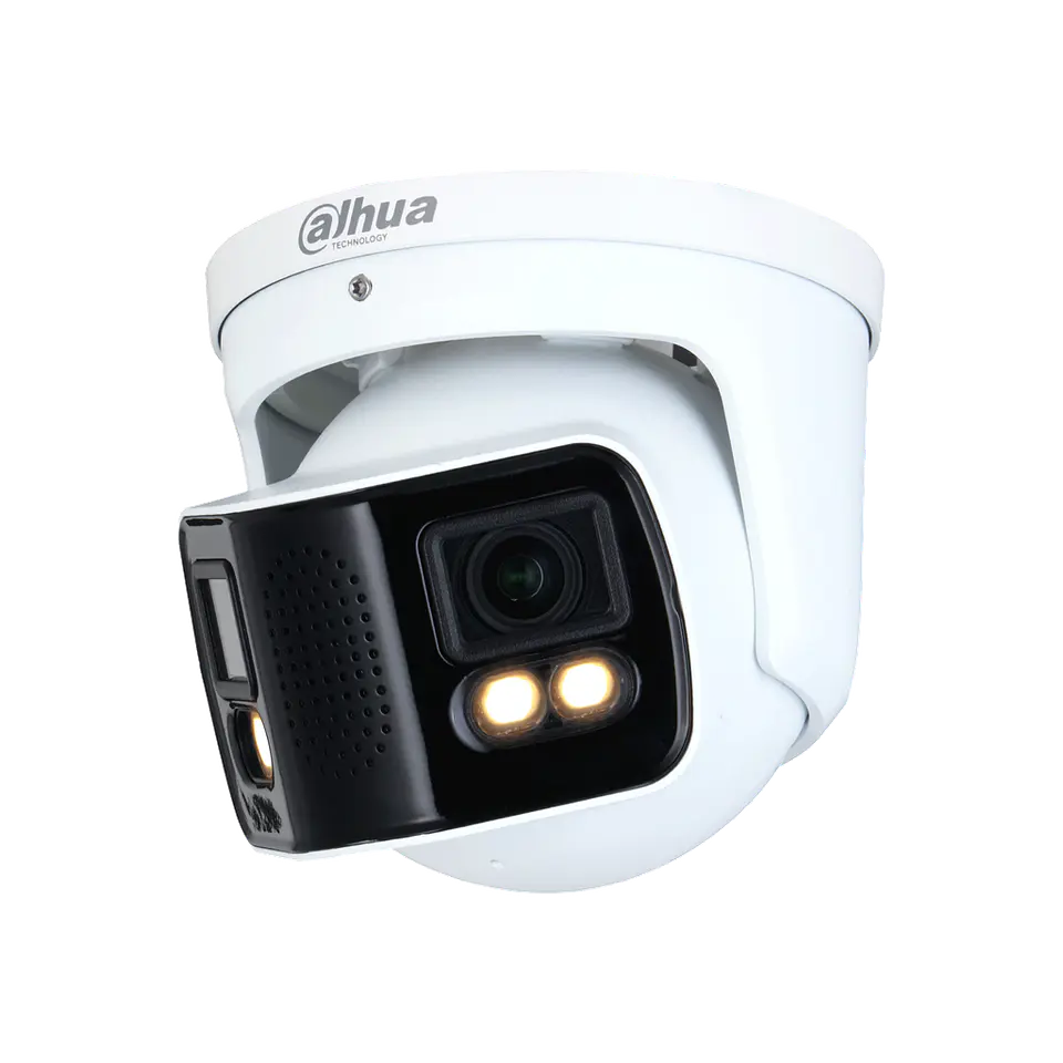 DH-IPC-PDW5849P-A180-E2-ASTE-0360B. Cámara IP Dahua full-color doble lente 180° de 4MP cada lente IR 40mt E 1
