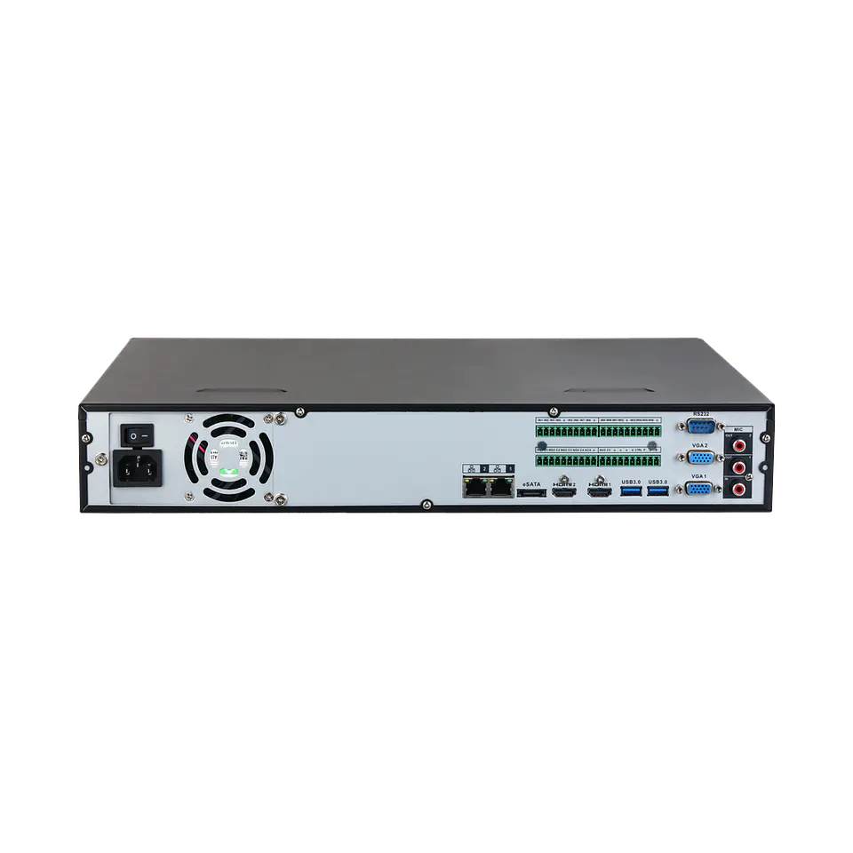 DHI-NVR5464-EI. NVR Dahua 64 canales soporta 4 HDD hasta 16TB IA Perimetral protecction ANPR, FD, FR 3