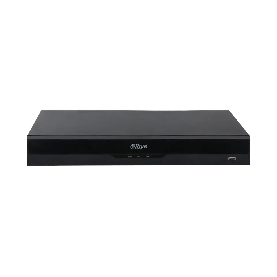 DHI-NVR5216-16P-EI. NVR Dahua 16 canales 16puertos PoE soporta 2 HDD hasta 16TB IA Perimetral protec 2