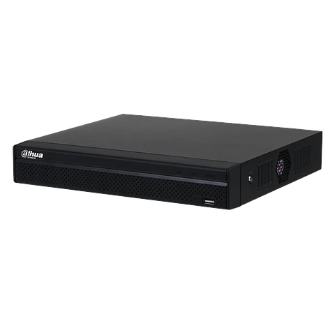 DHI-NVR4108HS-8P-4KS3. NVR Dahua 8 canales soporta camaras hasta 12MP 1 HDD hasta 20TB soprota IA.
