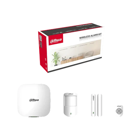 DHI-ART-ARC3000H-03-FW2-C. Kit Alarmas Inalámbrica Dahua Red/Wifi/3G/4G Inc Sensor Magnetico y Llavero