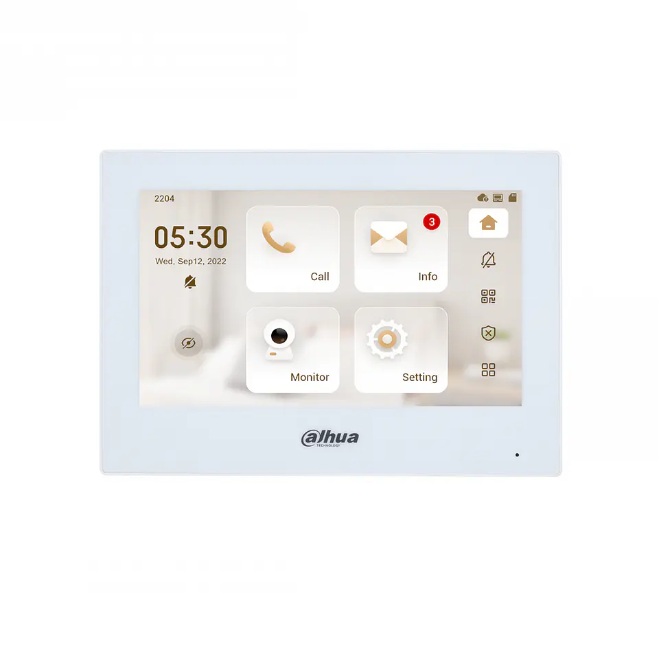 DHI-VTH2621GW-WP. MONITOR VIDEO PORTERO DAHUA SIP. WI-FI. RJ-45 POE. 7 PULG. 2