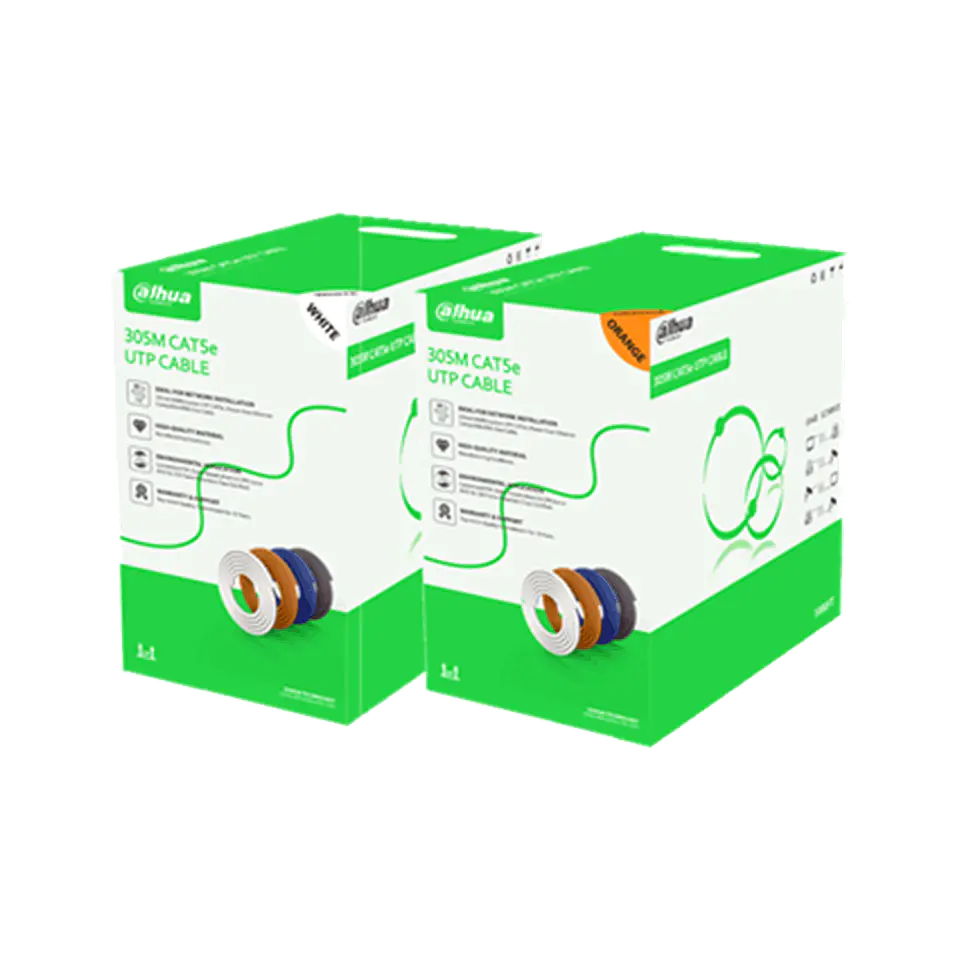 DH-PFM922I-5EUN-C-white. Cable UTP Cat5E aleacion aluminio cobre 305 metros calibre 24AWG 2