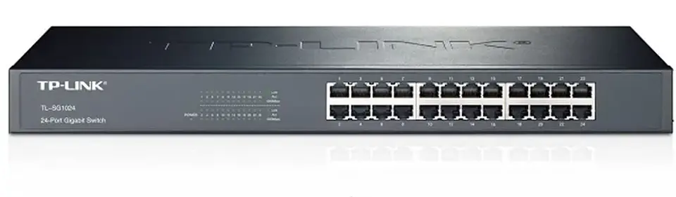 TL-SG1024. TP-LINK 24-1000 Ancho Gigabit Switch no-Administrable Rack 1