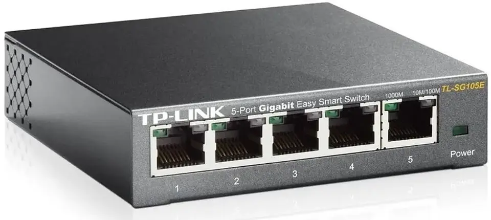 TL-SG105E TP-LINK 5-1000 Metalico Switch Smart Fuente-externa-9V no-Rack 1
