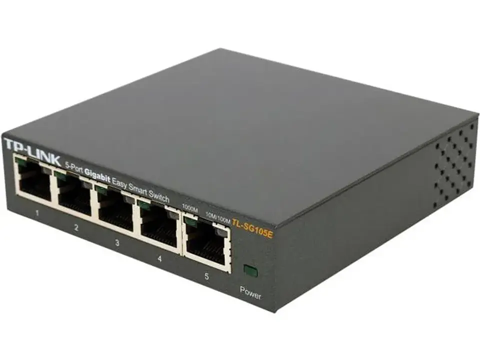 TL-SG105E TP-LINK 5-1000 Metalico Switch Smart Fuente-externa-9V no-Rack 3