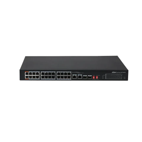 DH-PFS3226-24ET-240. Switch PoE 24 PUertos DAHUA 240W.