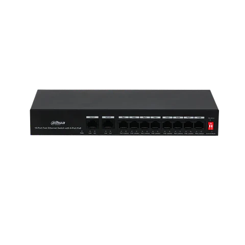 DH-PFS3010-8ET-65. SWITCH DAHUA 10 PUERTOS 10/100 8-POE