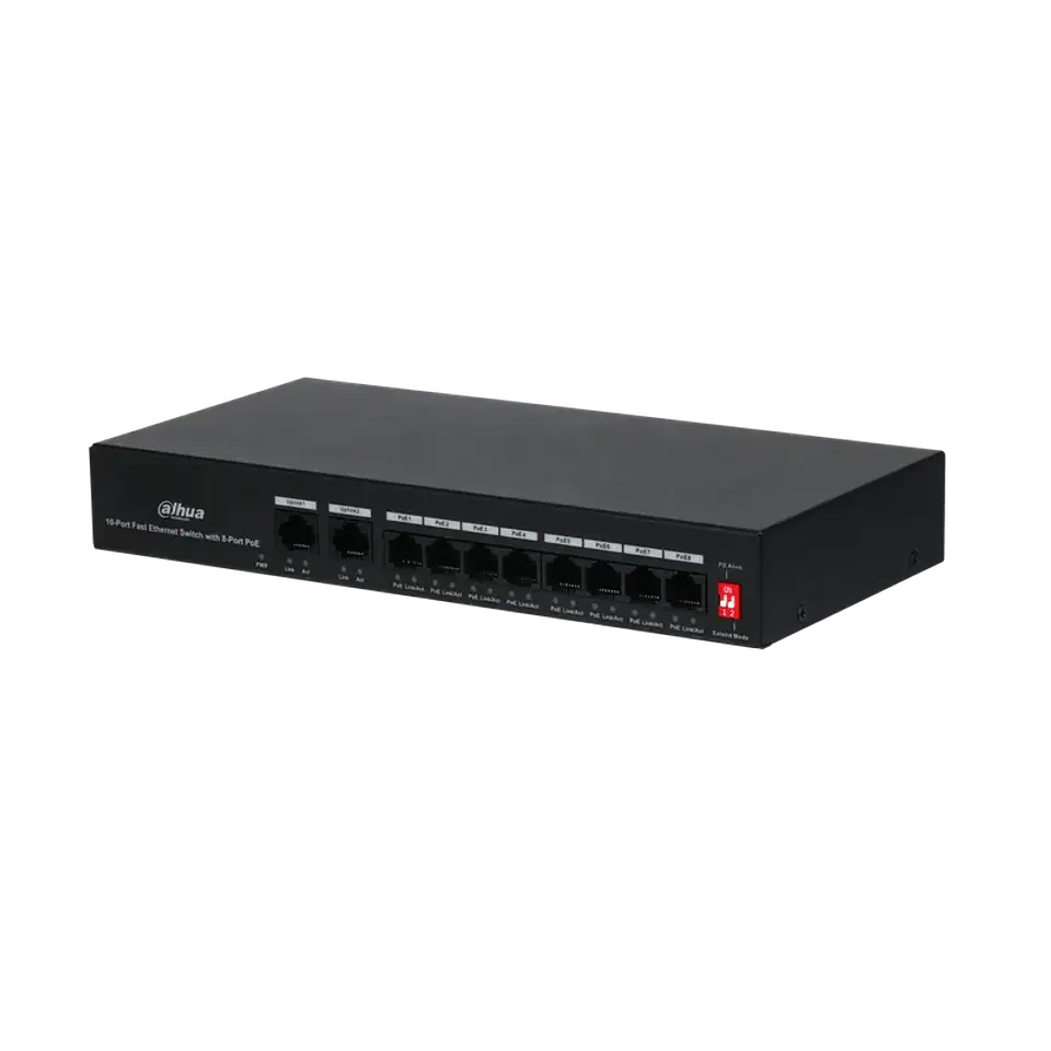 DH-PFS3010-8ET-65. SWITCH DAHUA 10 PUERTOS 10/100 8-POE 2