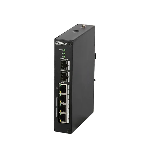 DH-PFS3206-4P-120. Switch Poe Dahua No Admin 2 SFP 1xGiga 3x100Mbps 120W Hi-Poe