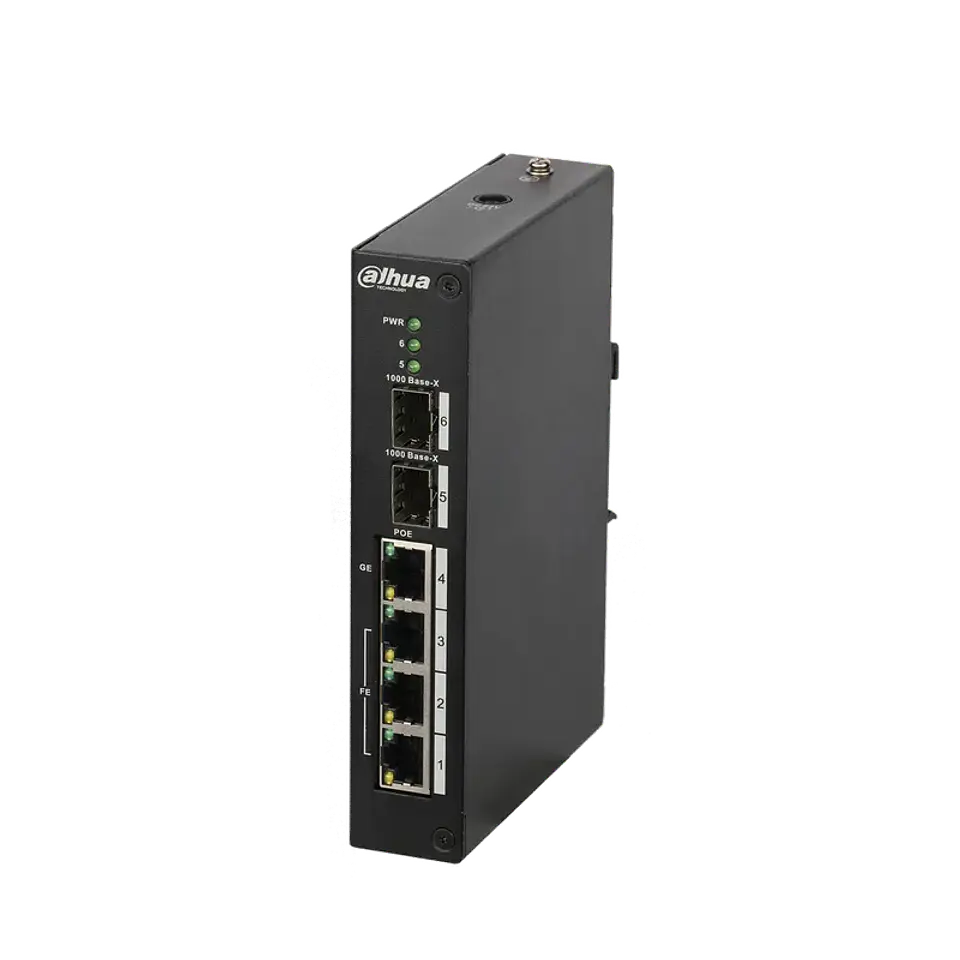 DH-PFS3206-4P-120. Switch Poe Dahua No Admin 2 SFP 1xGiga 3x100Mbps 120W Hi-Poe 1