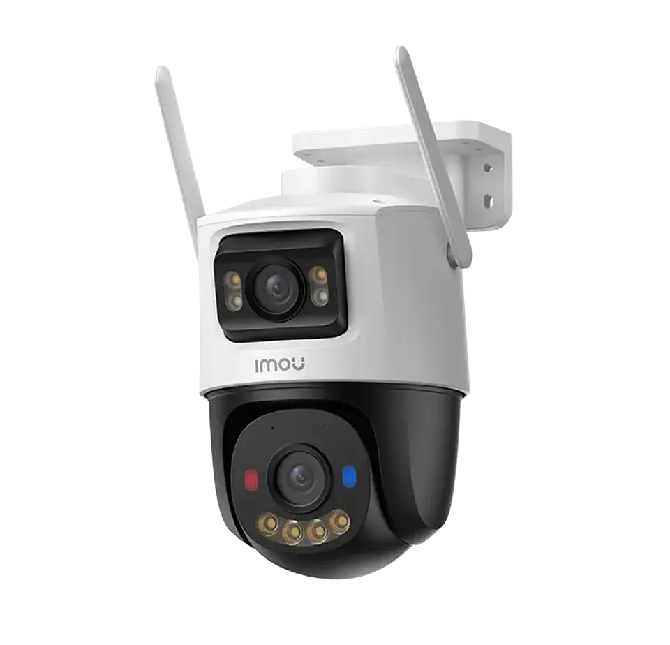 IPC-S7XEN-10M0WED. Cámara Imou Cruiser Dual 2 de 10MP exterior tipo PT lente fijo de 5MP y lente PT de 5MP iluminación máxima de hasta 30m. 1
