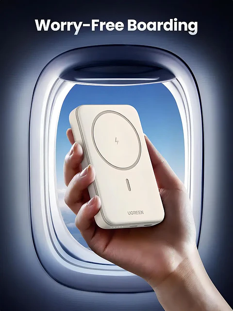 PB561-B. UGREEN 10000mAh Magnetic Wireless Power Bank Blanco