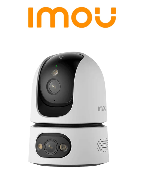 IPC-S2XEN-6M0S. Cámara Wifi Imou Ranger Dual Pro 6 MP, con lente fijo de 3MP y lente PT de 3MP, Soporta Micro SD hasta 512GB,  Pose IA ( Detección de Sonido Anormal, Sirena Personalizada, Detección Hu