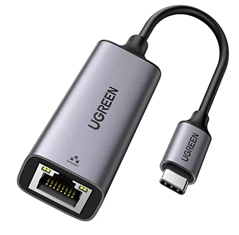 CM483. Adaptador Ethernet Gigabit USB-C 3.1 UGREEN. Color Space Gray, Material Aluminio