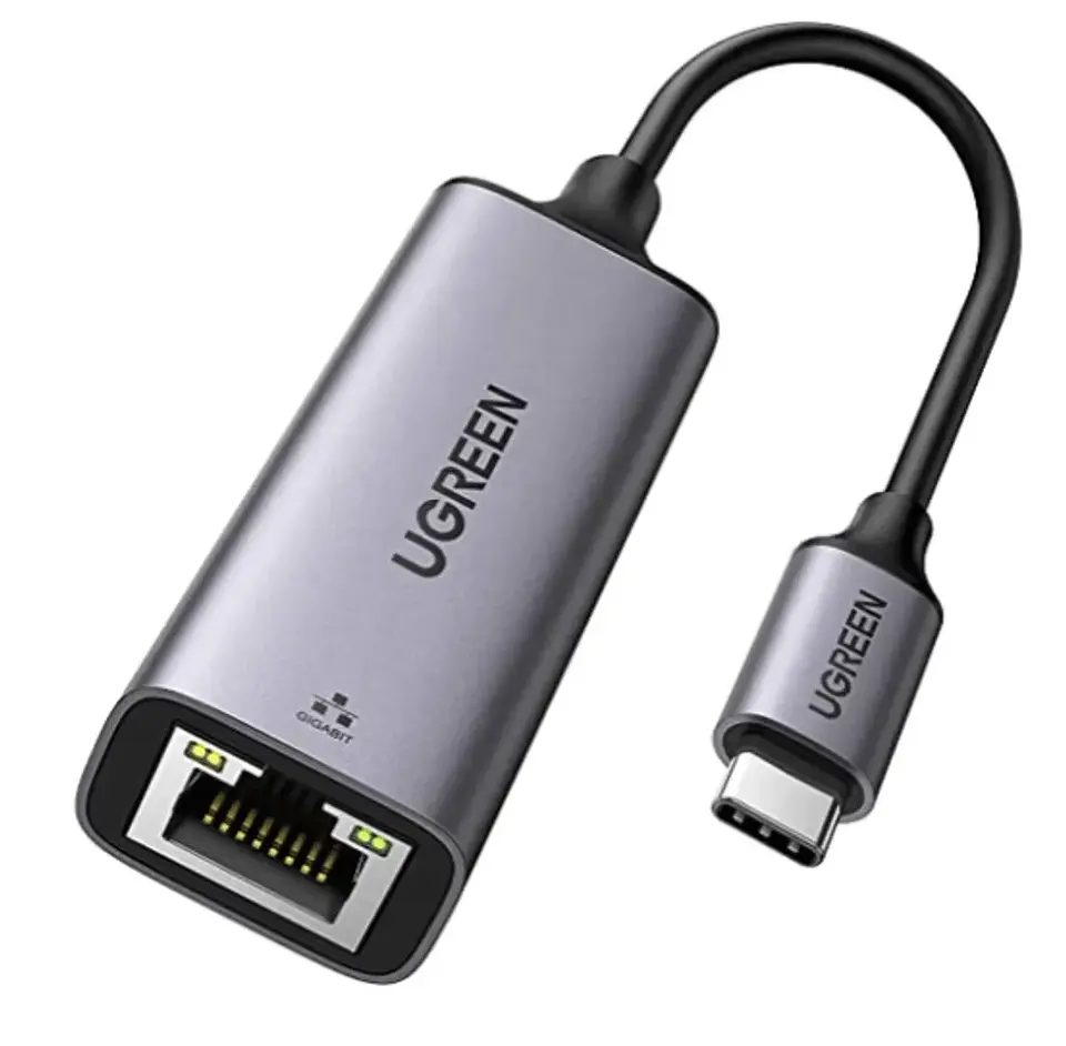 CM483. Adaptador Ethernet Gigabit USB-C 3.1 UGREEN. Color Space Gray, Material Aluminio 1