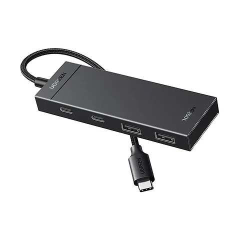 CM806. Hub Multipuerto UGREEN 4 puertos  (2x USB-C + 2xUSB-A). Conexión USB-C