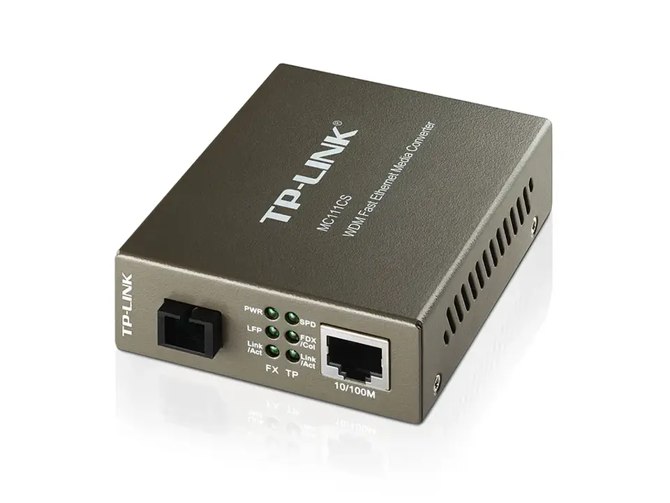 MC111CS. Convertidor Multimedia WDM TP-Link MC111CS, 10/100Mbps, RJ45, SC/UPC, IEEE 1