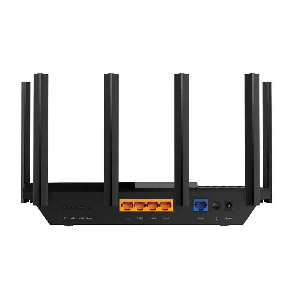 Archer AXE75. Router WiFi 6E Tp-Link AX5400 Triple banda (2402Mbps en 5GHz, 2402Mbps en 6GHz y 574Mbps en 2.4GHz) 1 puerto WAN 4 puertos LAN 1Gbps 2