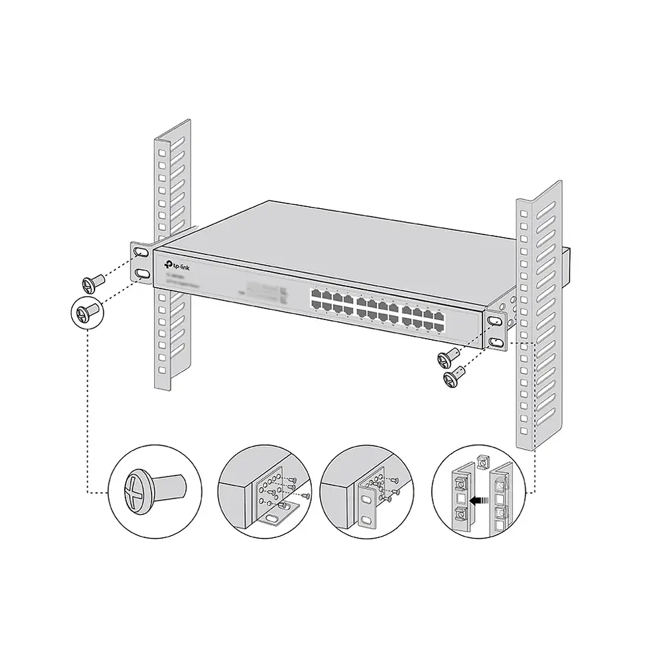 RackMount-Kit-19. Kit de montaje en bastidor switch de 19 pulgadas 1