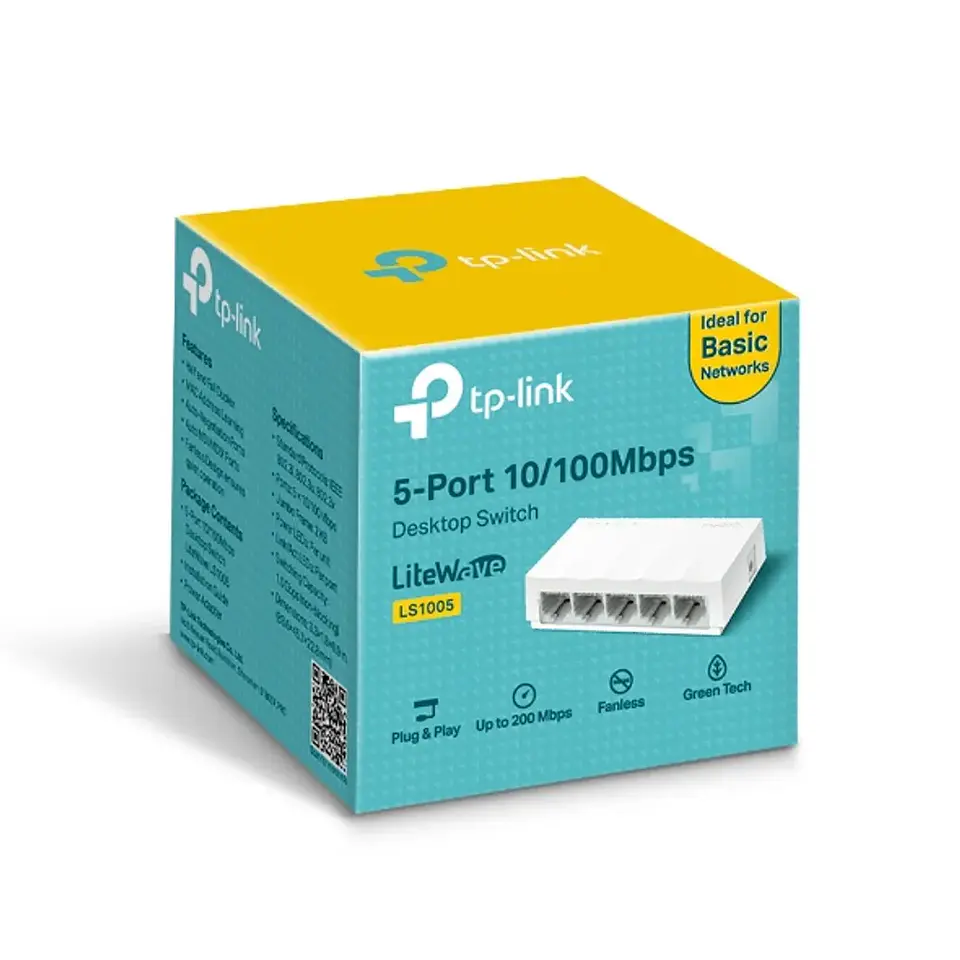 LS1005. Switch de escritorio de 5 puertos a 10/100Mbps 3
