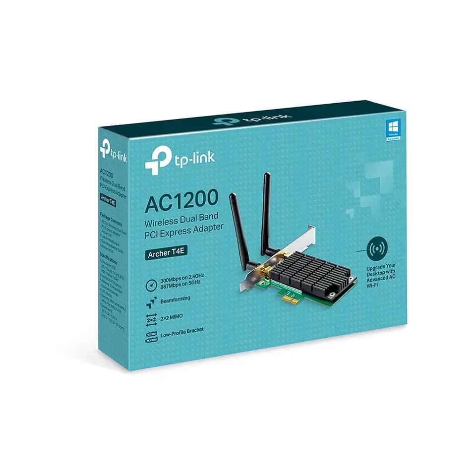 Archer T4E. Adaptador Inalámbrico PCI Express Banda Dual AC AC1200 4