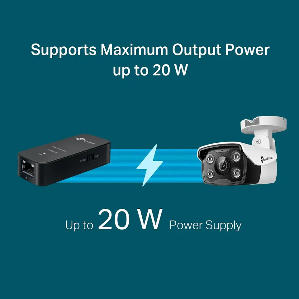 TL-POE10E. Extensor PoE+ Fast Ethernet hasta 250m (10 Mbps) 4