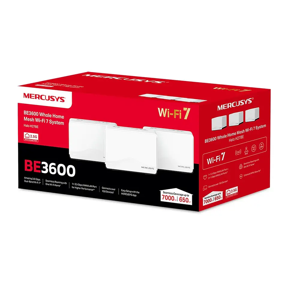 Router Mesh Halo H27BE 3-pack, Wi-Fi 7 3