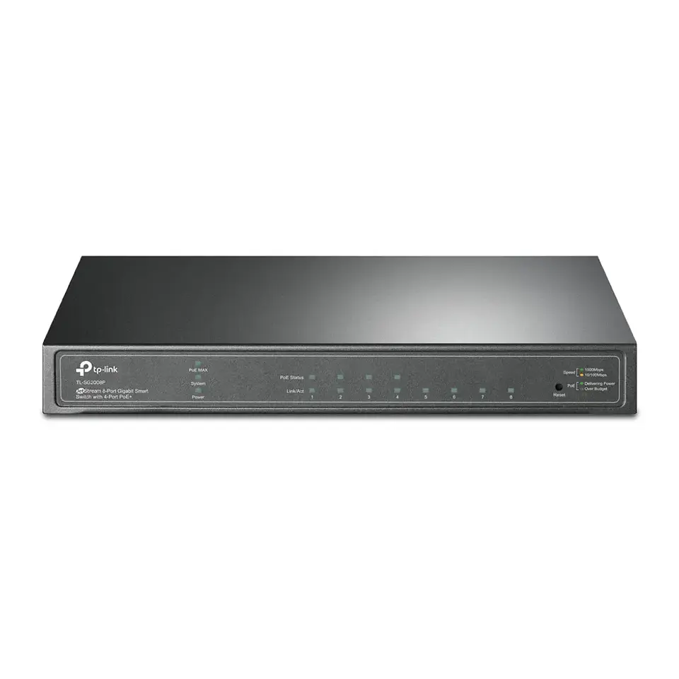 TL-SG2008P. Conmutador inteligente JetStream Gigabit de 8 puertos con 4 puertos PoE+ 2