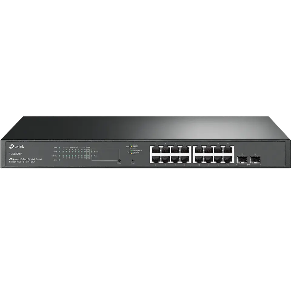 TL-SG2218P. Switch inteligente Gigabit JetStream de 18 puertos con PoE+ de 16 puertos 1