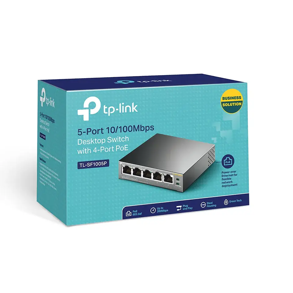 TL-SF1005P. Switch de Sobremesa de 5 Puertos 10/100 Mbps con 4 puertos PoE 3