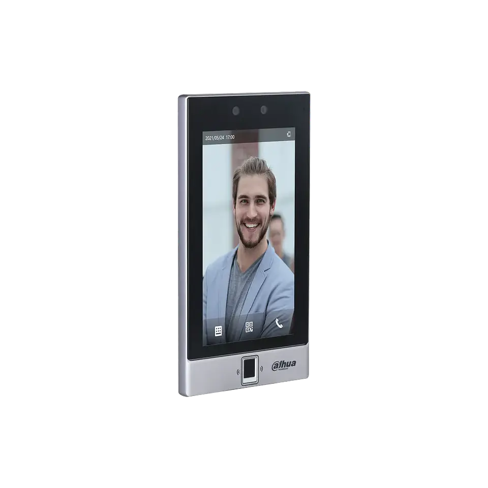 DHI-ASI7214S-W. Control de Acceso Dahua con reconocimiento facial, clave, huella, código QR y tarjet 2