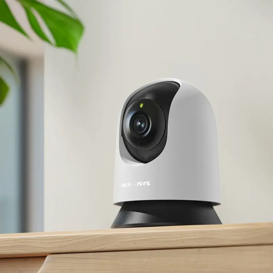 MC200. Cámara PT WIFI Mercusys, 2MP, Visión Nocturna, Audio Bidireccional, Seguimiento inteligente, Detección de Humanos, Soporta MicroSD. 2