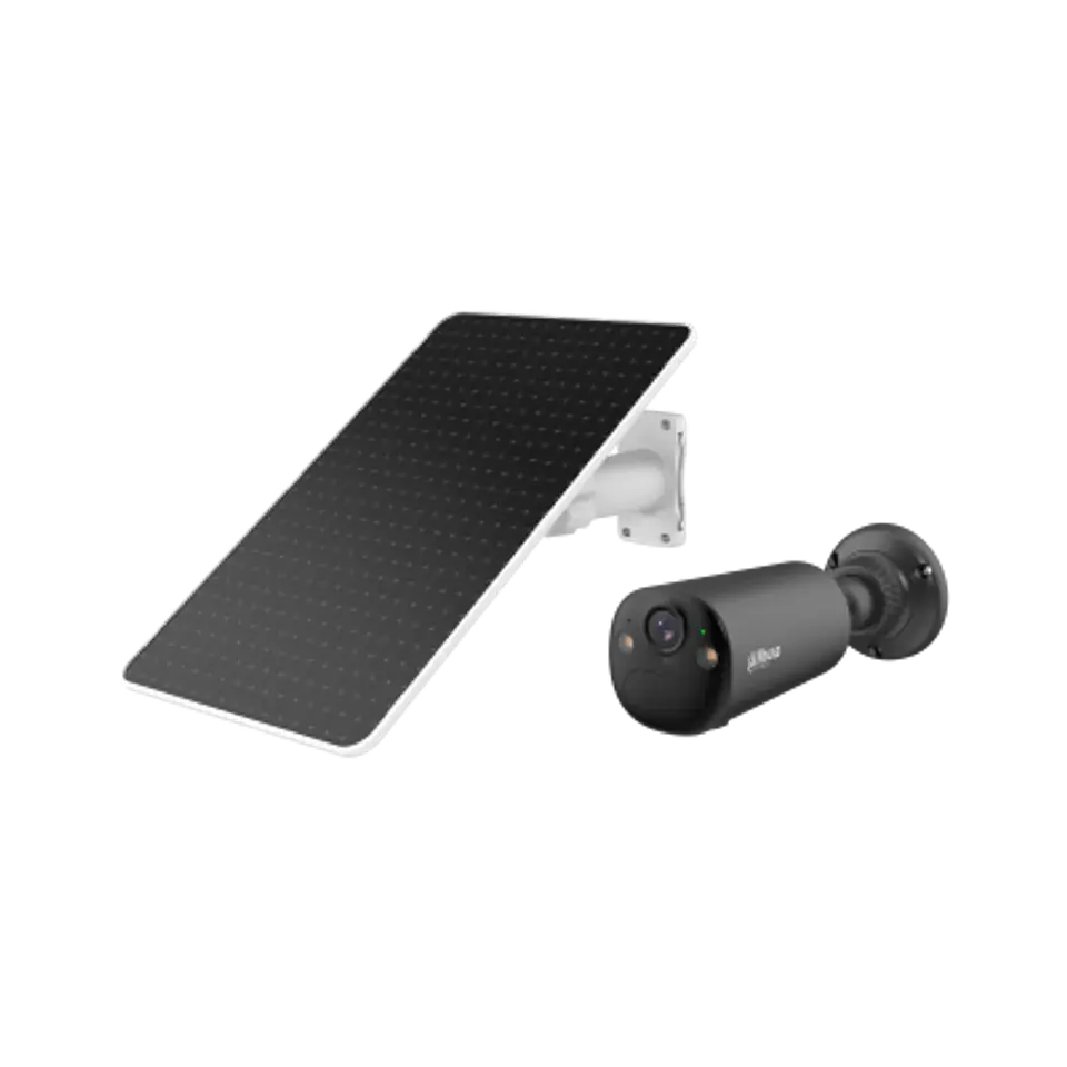 DH-KIT/IPC-BF4CP-4G-LA-0210B-XL-Ash/M0508. Cámara Dahu Tipo Bala Solar, 4MP, 4G, Lente de 2.1mm, Incluye Panel Solar de 8W, Detección de Humanos y Vehículos, Alarma Sonora, protección IP66 3