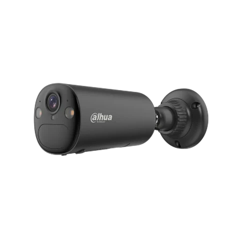 DH-KIT/IPC-BF4CP-4G-LA-0210B-XL-Ash/M0508. Cámara Dahu Tipo Bala Solar, 4MP, 4G, Lente de 2.1mm, Incluye Panel Solar de 8W, Detección de Humanos y Vehículos, Alarma Sonora, protección IP66