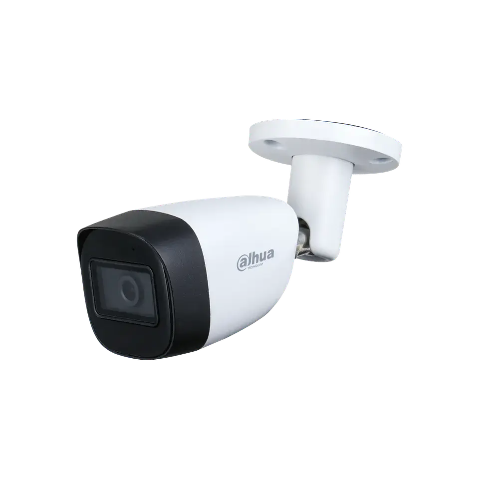 DH-HAC-HFW2241CMN-A-0280B-S2-DIP. Cámara Análoga Dahua tipo bullet de 2MP lente fijo de 2.8mm IR 30m protección IP67 1